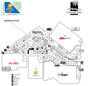 Map Medibank Private, Shop 80 Capalaba Park Shopping Centre